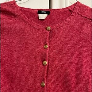 Opaque Hot pink JCrew cardigan sweater